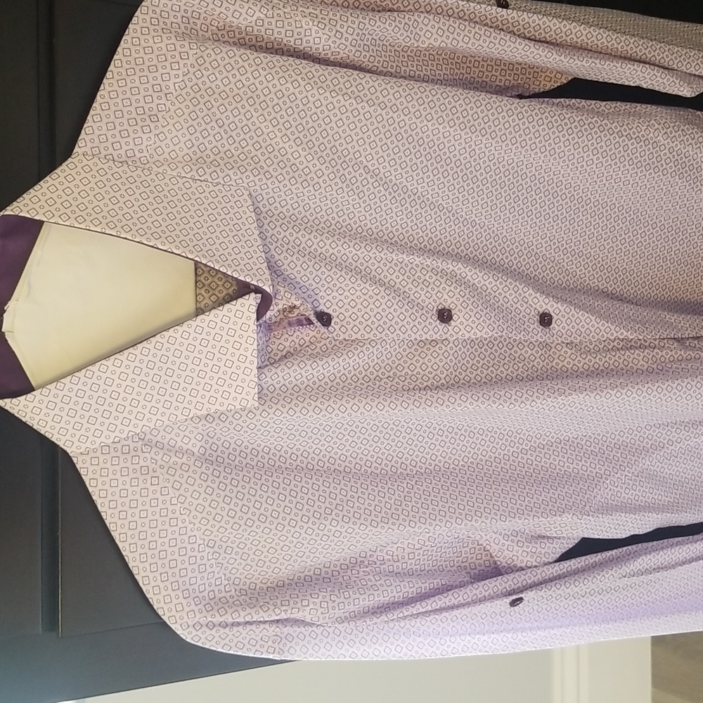 Bespoke men's casual button down shirt 4XL runs small, fits like XL
